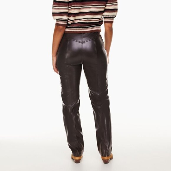 Aritzia Wilfred Rebel Pants- High-waisted Vegan Leather pants - Picture 4 of 14